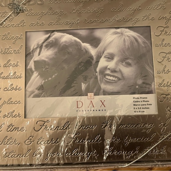 ✨ DAX Silver Metal Photo Frame - Friends Theme, 5x3.5. New in Box! - Picture 12 of 15